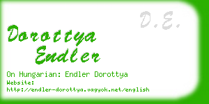 dorottya endler business card